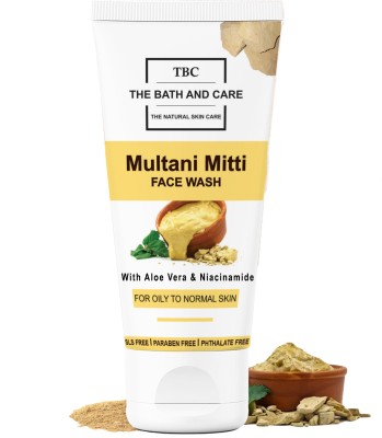 TBC - The Bath and Care Multani Mitti  with Aloe Vera and Niacinamide for Oil Free and Radiant Skin Face Wash(100 g)