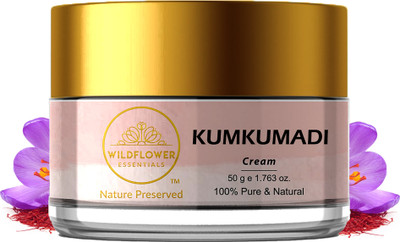 Wildflower essentials Kumkumadi Face Cream | Skin Brightening and Nourishing | Improves Skin Texture(50 g)