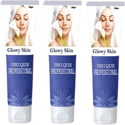 UNIQUE PROFESSIONAL QUEEN FACE PACK GLOWY SKIN CREAM 20 GR PACK OF 3(60 g)