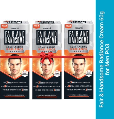 FAIR AND HANDSOME Long Lasting Radiance Cream|2X Spot Reduction|Brighter Look Pack of 3(60 g)