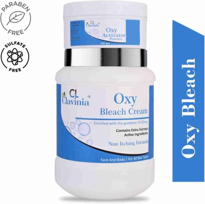 CLAVINIA Oxy Bleach Cream With Activator Powder 1 kg(1000 g)