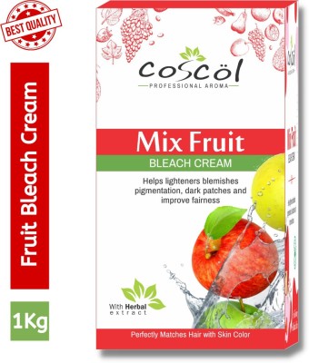 coscol Mix Fruit Bleach Cream for Blemish & Pigmentation Removal Reduces dark Spots 1Kg(1000 ml)