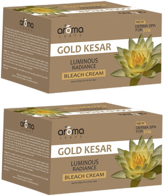 AlAroma Leafs GOLD KESAR LUMINOUS RADIANCE BLEACH CREAM(2 Items in the set)
