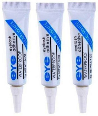 Galm Bazaar Eye Lashes Glue- ClearWhite & Easy to Remove(Pack of 3)