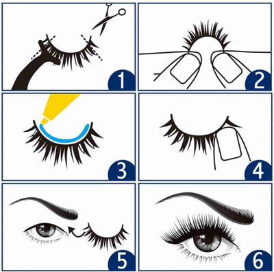 WB False-Fake Eyelashes With Glue Set Natural (Pack of 2) (Pack of 2)(Pack of 2)