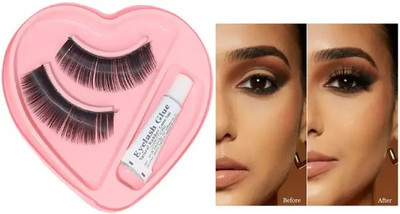 GABBU False Eyelashes 3D Lashes Natural Look Fake Eyelashes Soft Lashes(Pack of 1)