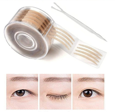 NIRMATSARAY 600 Pcs double eyelid tape invisible waterproof, eyelid tape for hooded eyes(Pack of 1)