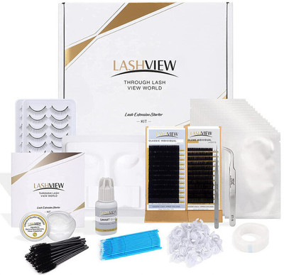 LASHVIEW DLZ Eyelash Extension Kit,Eyelash Kit Extension Training Kit(Pack of 1)