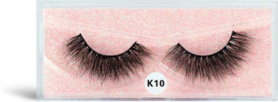 bobi Reusable Waterproof 15mm Faux Mink Natural Kinky 5D Volume Eyelashes - 1 Pair(Pack of 1)