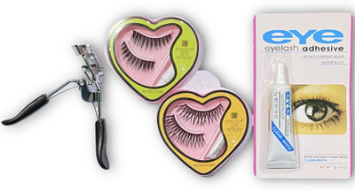 Zqugi THE Premiers Eyelashes Curler and Eyelashes With Glue Accessories Combo For Women And Girls(Pack of 4)