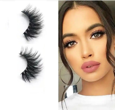 USBK Natural Magnetic Fake Eyelashes 3D Handmade(Pack of 1)