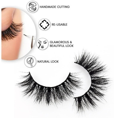 NADJA BEST REUSABLE 3D FALSE EYE LASHES FOR WOMEN(Pack of 1)
