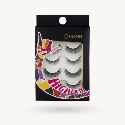 MARS False Eyelash, Eye Makeup Lash 3D Eyelash Long Natural Eyelashes(Pack of 5)