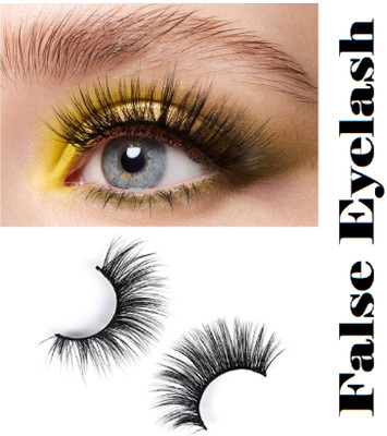 OLETSUN Natural Long Thick False Eyelashes(Pack of 1)