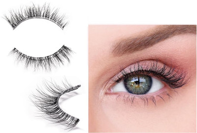 USBK Natural Eyelashes Natural Look Eyelashes Soft Fake Lashes(Pack of 1)