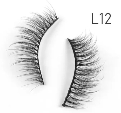 Cosluxe X IMAGIC PROfessional Synthetic Fibers False Eyelashes,Natural & soft L12(Pack of 1)