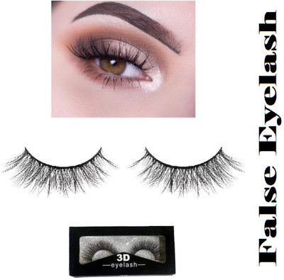 OLETSUN Natural Reusable Classic Eyelashes Eye Makeup Long(Pack of 1)
