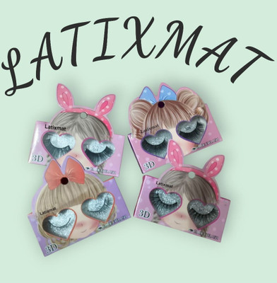 Latixmat Fake Eyelash Long Natural Eyelashes for women(Pack of 4)