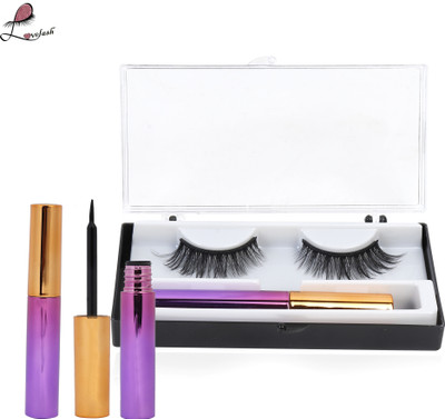 LOVELASH 1 Pairs Magnetic False Eyelash with 1 Waterproof Magnetic Eyeliner Kit(Pack of 1)