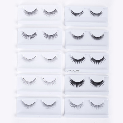 My Colors False Eyelashes, Natural & soft 5D Eyelashes Pack 10 Pairs of 1 box(Pack of 1)