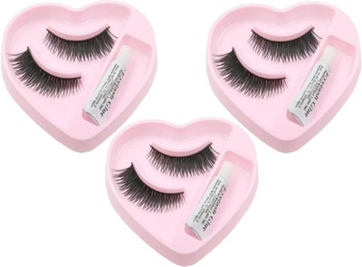 AFARAXIA super attractive false lashesh set of 3(Pack of 3)