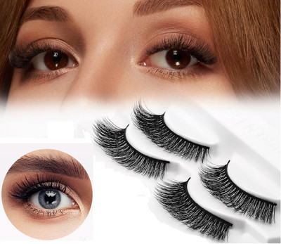 AFARAXIA Natural 3D Volume Eyelashes | Cruelty-free(Pack of 2)