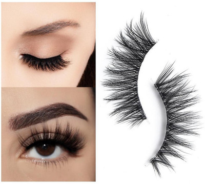 AMOSFIA EYELASHES BEST 3D NATURAL LASHES FOR EYE(Pack of 1)