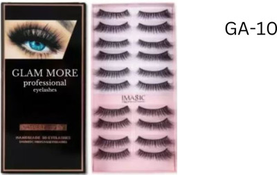 glam more false eyelashes GA-10(Pack of 20)