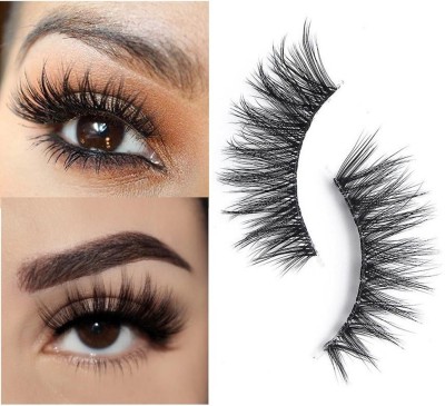 Herrlich BEST QUALITY NATURAL FAKE 3D EYELASHES BEST FOR WOMEN(Pack of 1)