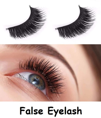 OLETSUN New Soft Natural Black Thick Long False Eyelashes Extension Eye Makeup(Pack of 1)