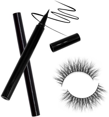 BELLA HARARO Magnetic eyelash set with Strong Waterproof Eyeliner Pack Of 2(Pack of 2)