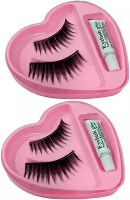 HUZURLU soft false eye lashes for girls(Pack of 2)