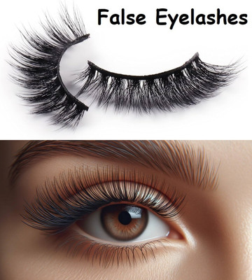 LILLYAMOR 3D False Eye lashes With Glue(Pack of 1)