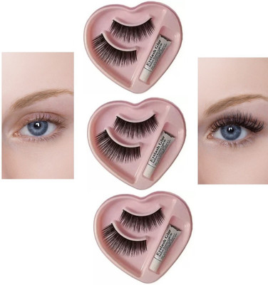 SEUNG Professional Soft Natural Black Thick Long False Eyelashes(Pack of 1)