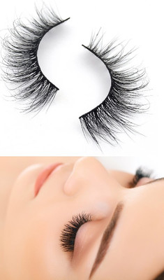 NADJA Best False Lashes Black Nature Fluffy Long Soft 1 Pair Package(Pack of 1)