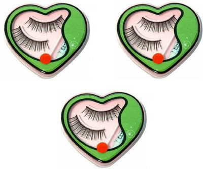 GFSU - GO FOR SOMETHING UNIQUE 3D Thick Long False Eyelashes New Black Handmade Natural(Pack of 3)