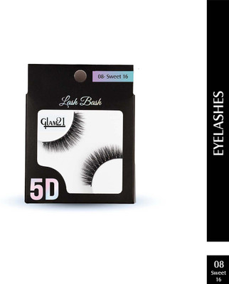 Glam21 False Eyelashes 5D Natural Long Thick(Pack of 1)