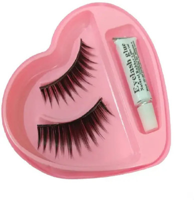 CATERINACHIARA new False Eye lashes With Glue (Pack of 1)(Pack of 1)