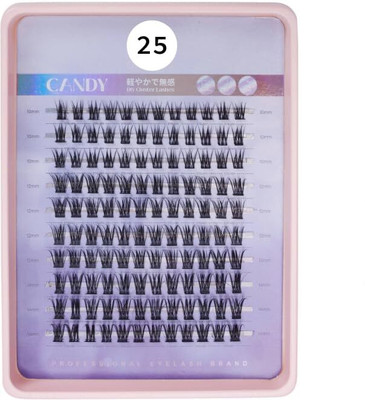 Cosluxe Lash Clusters Eyelash Extensions 200 PCS C Eyelashes Clusters- No-25- 10-12-14mm(Pack of 1)