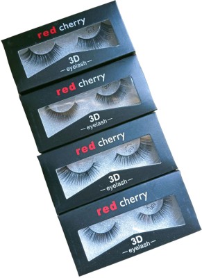 Taido 3D Red Cherry Eyelashes Waterproof Eyelash Adhesive .(Pack of 4)