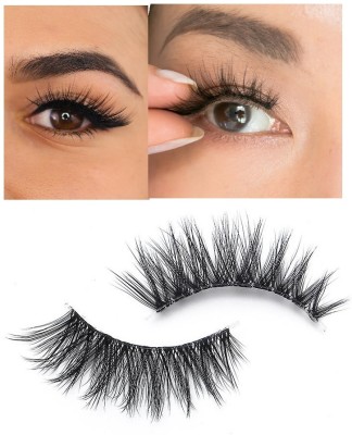 AMOSFIA HIGH QUALITY NATURAL FAKE 3D EYELASHES BEST FOR WOMEN(Pack of 1)