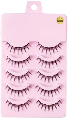 Digital Shoppy 5 pair Makeup Artificial False Eyelashes (Style 8)(Pack of 1)
