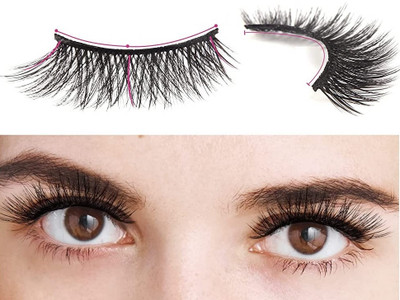 Amaryllis Beautiful Natural Style False Eyelashes(Pack of 1)