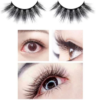 SEUNG NEW PROFESSIONAL FAKE EYE LASHES WITH GLUE FOR WOMEN(Pack of 1)