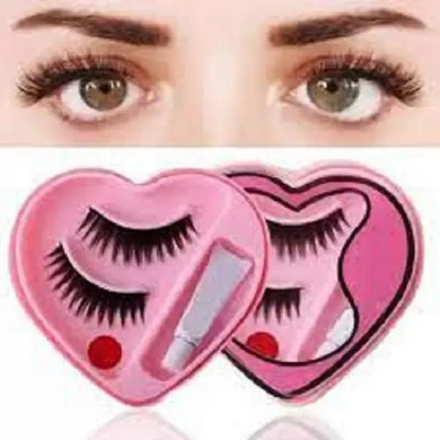 CATERINACHIARA soft False Eye lashes With Glue (Pack of 1)(Pack of 2)