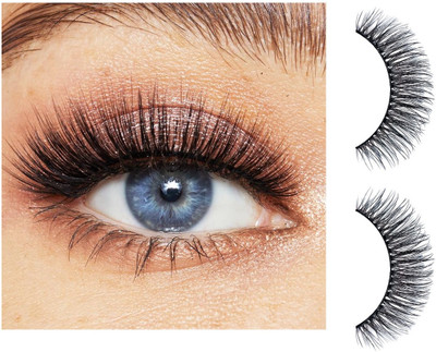 USBK Fake Eyelashes Reusable Thick Fake Lashes 8D Volume(Pack of 1)