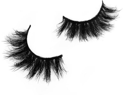 LILLYAMOR Best Natural Thick Black Long False Eyelashes(Pack of 1)