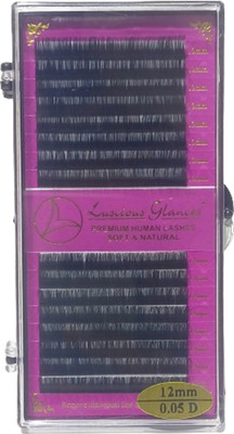 luscious glances Soft And Natural Eyelash Extensions Lashes 0.5 Thickness Curl-D(Pack of 1)