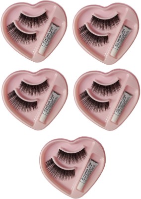 BLUEMERMAID Professional Wispy Thick Fake Eyelashes Natural For Women(Pack of 4)