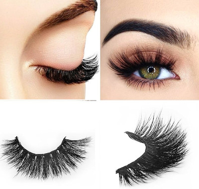 Amaryllis Natural & Perfect 3D Thick Long False Eyelashes(Pack of 1)